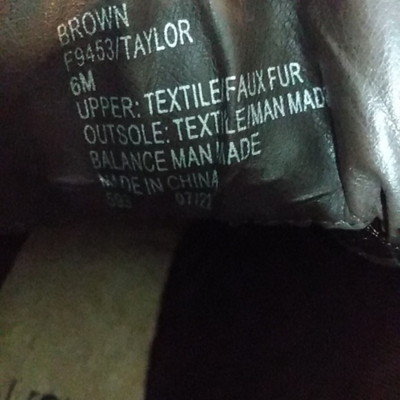 CLIFFS BY WHITE MOUNTAIN CHOCOLATE BROWN LACE UP FUR TRIM ANKLE BOOTS SZ 6 NWOT - Picture 8 of 11